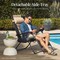 Best Choice Products Oversized Padded Zero Gravity Chair, Folding Outdoor Patio Recliner w/ Side Tray